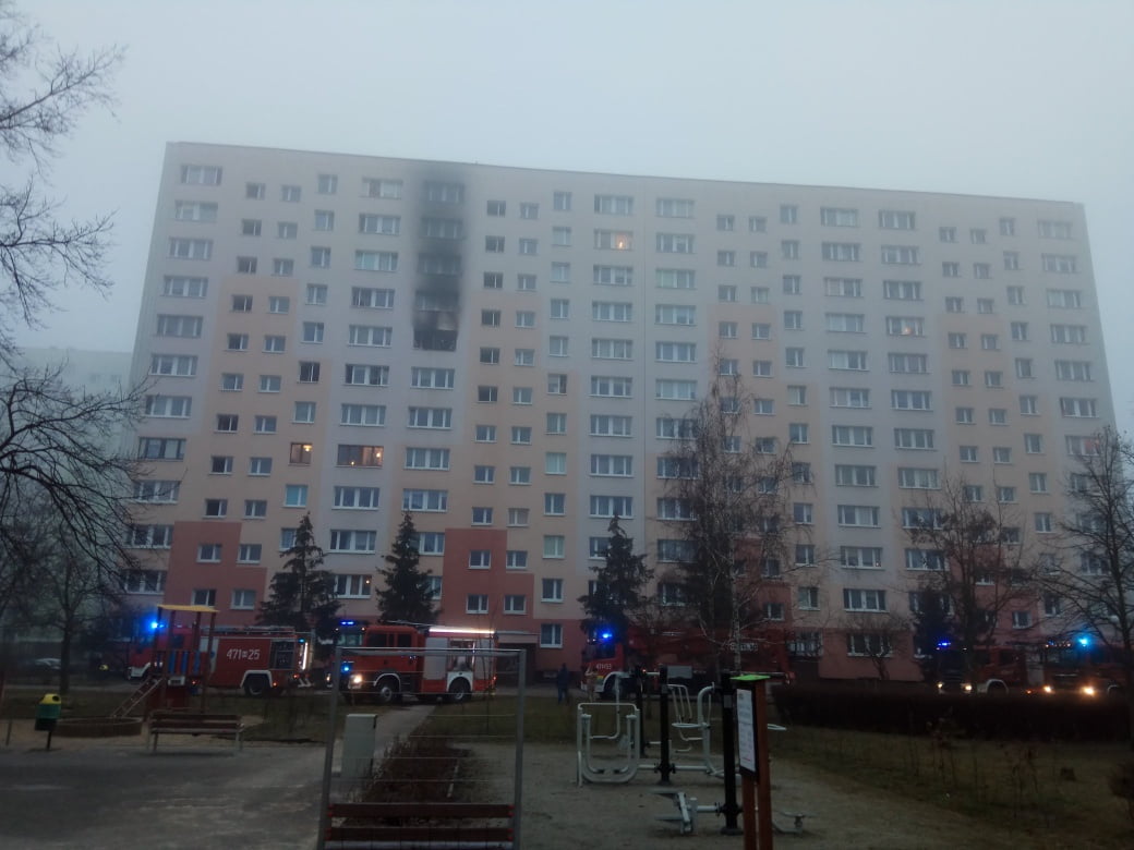 pożar mieszkania w Legionowie fot. KW PSP w Warszawie