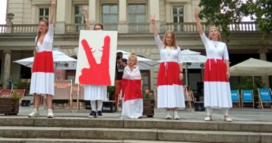 Białoruś, protest fot. L. Łada