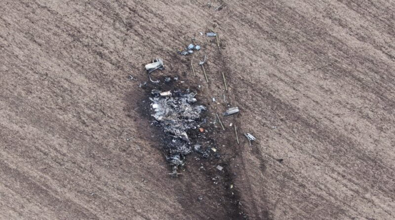 zestrzelony rosyjski śmigłowiec fot. Siły Zbrojne Ukrainy