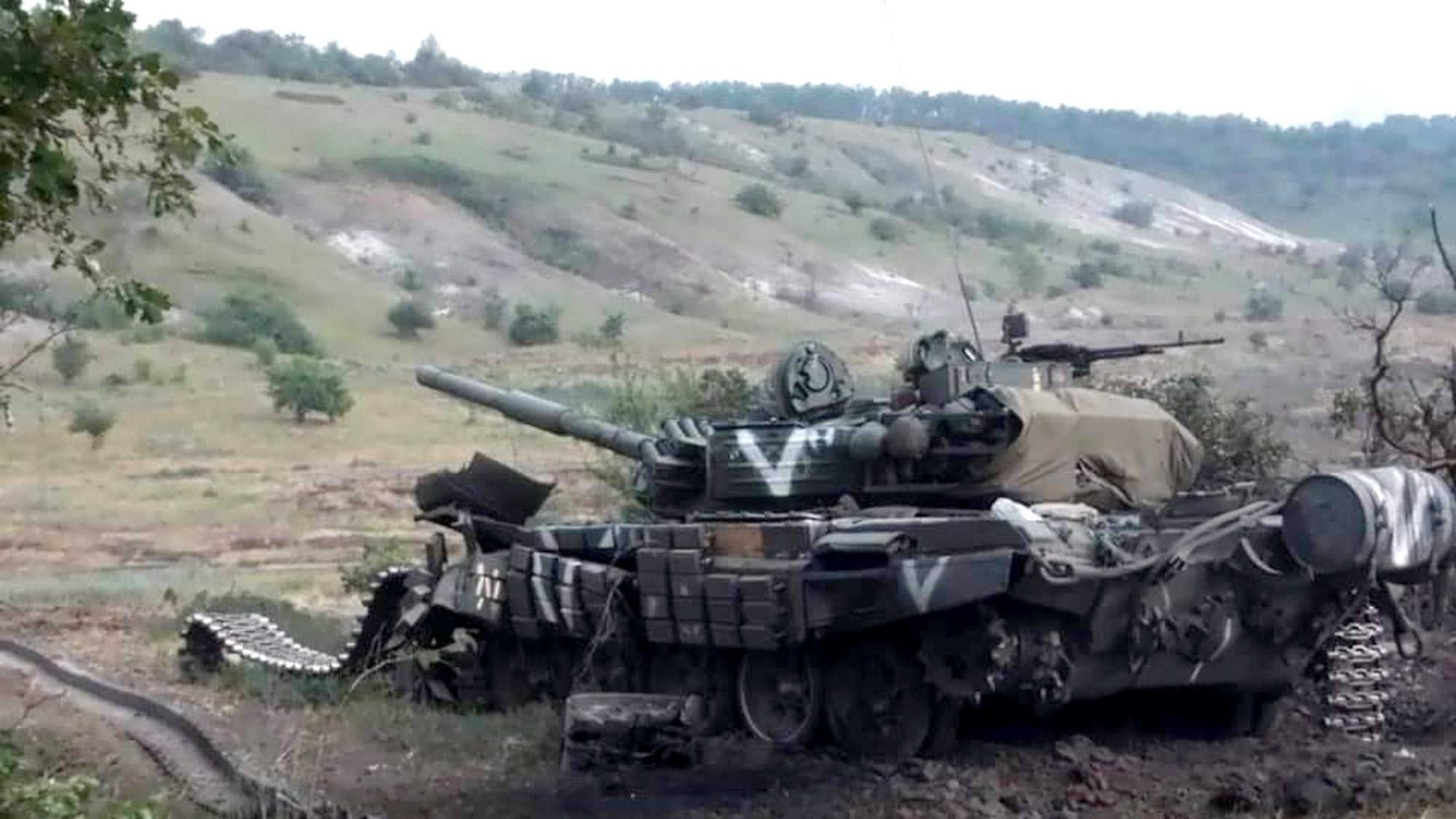 rosyjski czołg fot. Sztab Generalny Sił Zbrojnych Ukrainy
